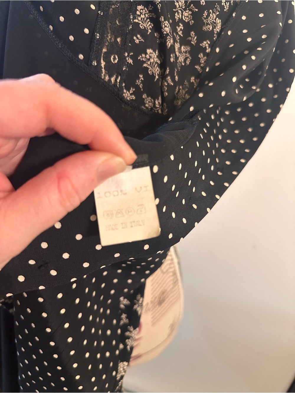 Gala Blanc Black and White Mixed-Print Button-Front Mini Dress - Picture 9 of 10